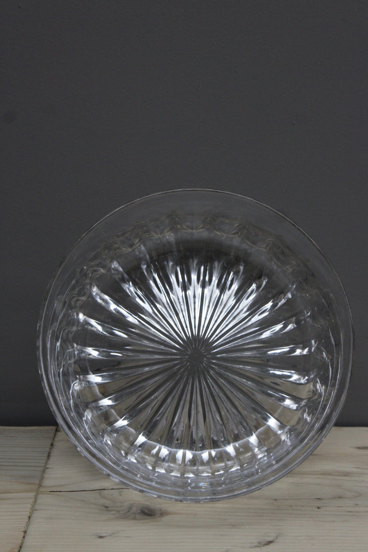 Large Pressed Glass Serving Bowl - Kernow Furniture