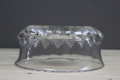 Large Pressed Glass Serving Bowl - Kernow Furniture