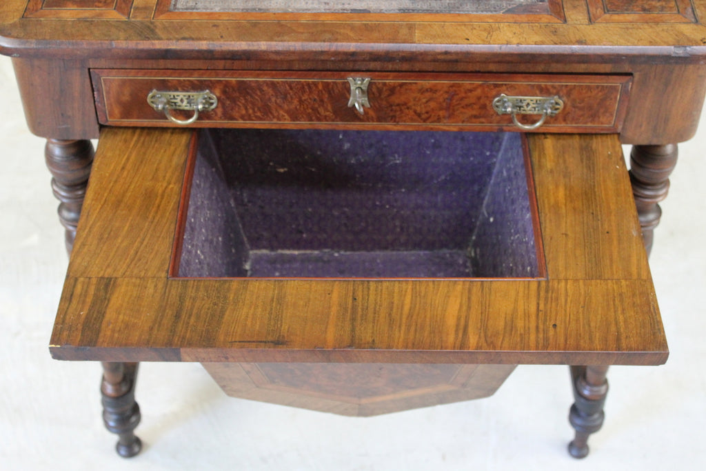 Antique Ladies Work Table - Kernow Furniture