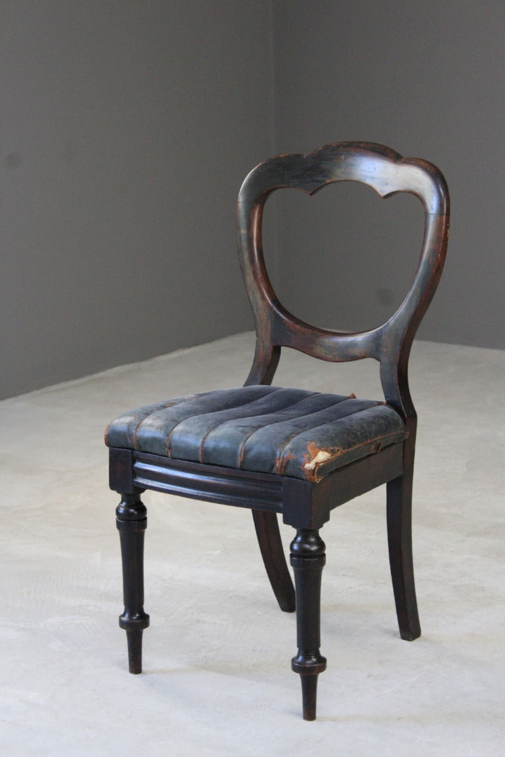 Single Antique Victorian Dining Chair - Kernow Furniture