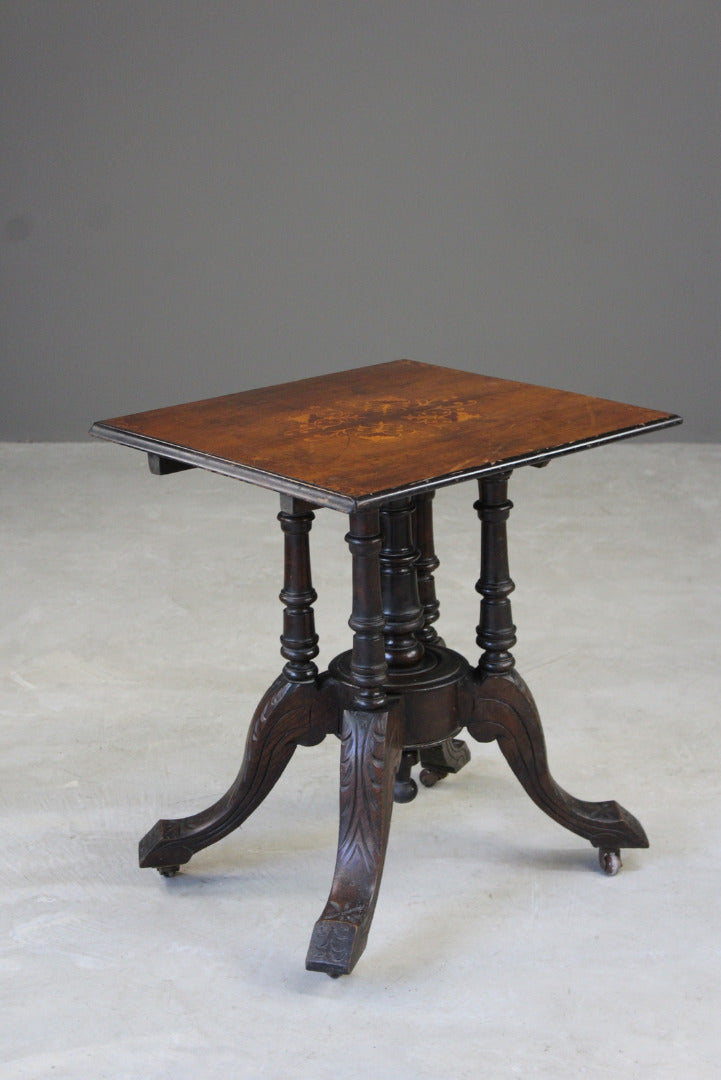 Victorian Inlaid Occasional Table - Kernow Furniture