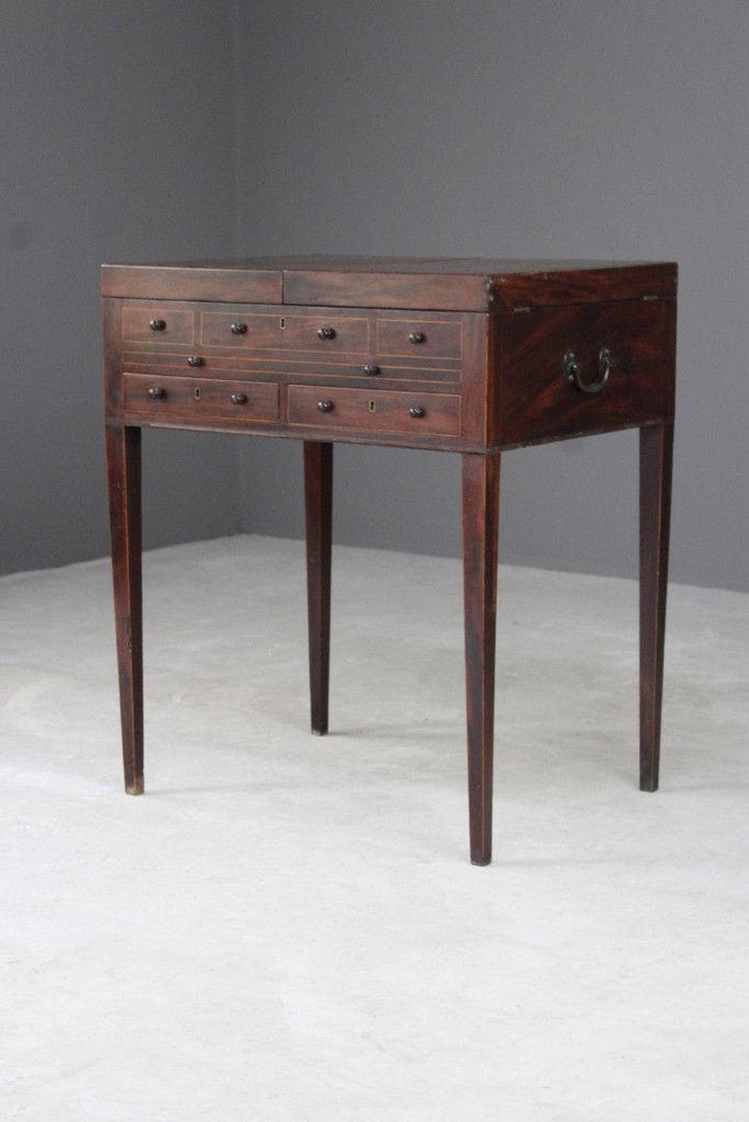 Georgian Mahogany Dressing Table - Kernow Furniture