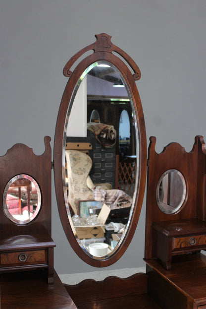 Victorian Walnut Dressing Table - Kernow Furniture