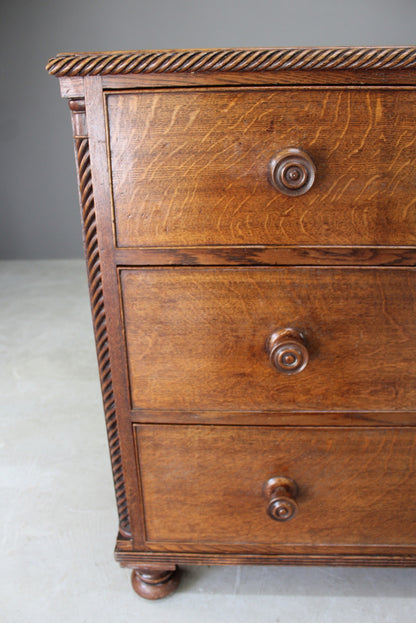 Antique Oak Chest of Drawers - Kernow Furniture