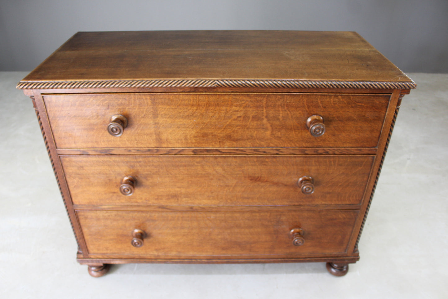 Antique Oak Chest of Drawers - Kernow Furniture