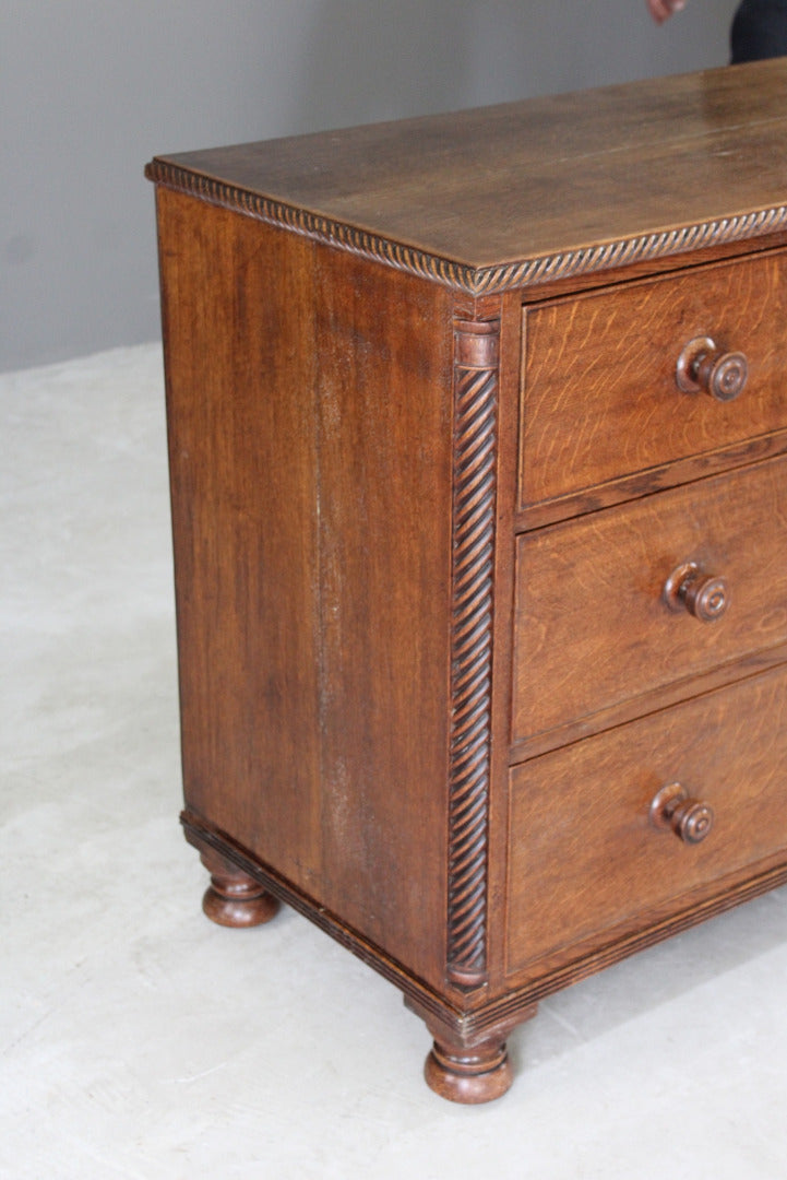 Antique Oak Chest of Drawers - Kernow Furniture