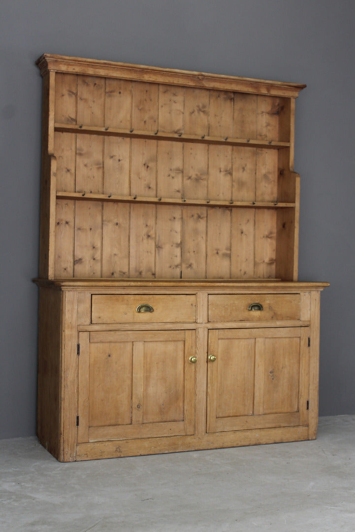 Antique Rustic Pine Dresser - Kernow Furniture