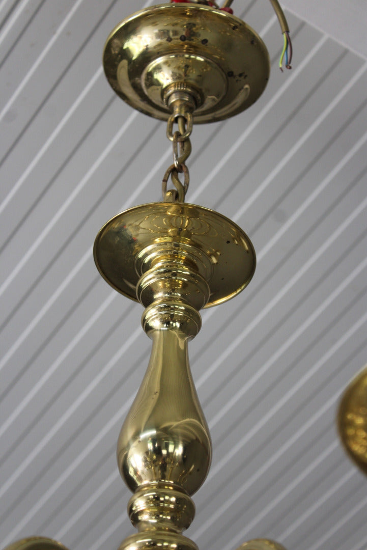 Brass 18 Branch Chandelier - Kernow Furniture