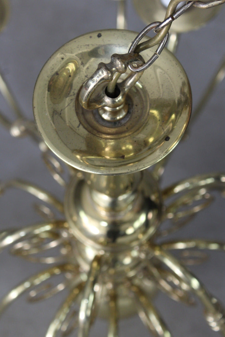 Brass 18 Branch Chandelier - Kernow Furniture