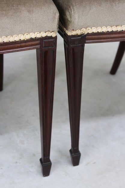 4 Antique Edwardian Dining Chairs - Kernow Furniture