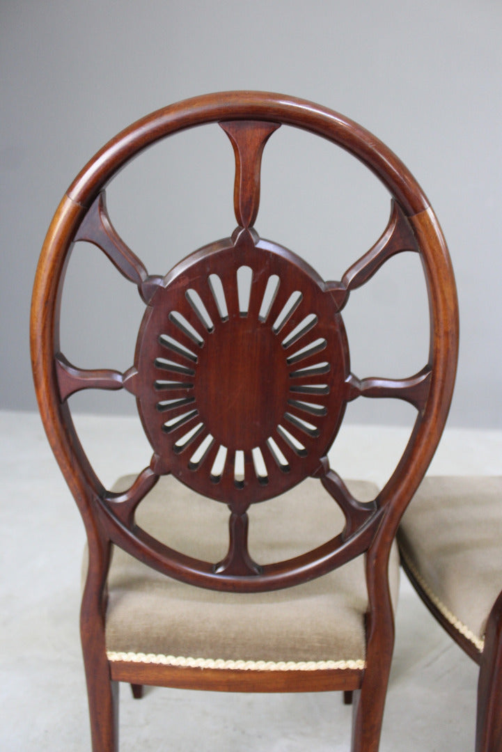 4 Antique Edwardian Dining Chairs - Kernow Furniture