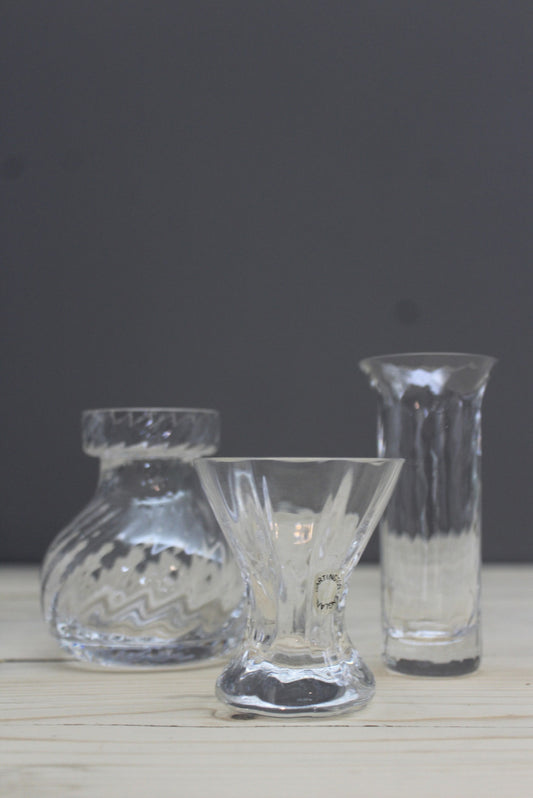 3 Small Glass Vase - Kernow Furniture