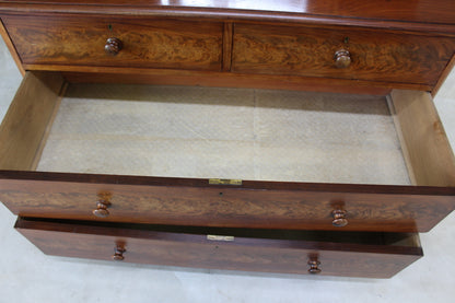 Antique Victorian Mahogany Dressing Chest - Kernow Furniture