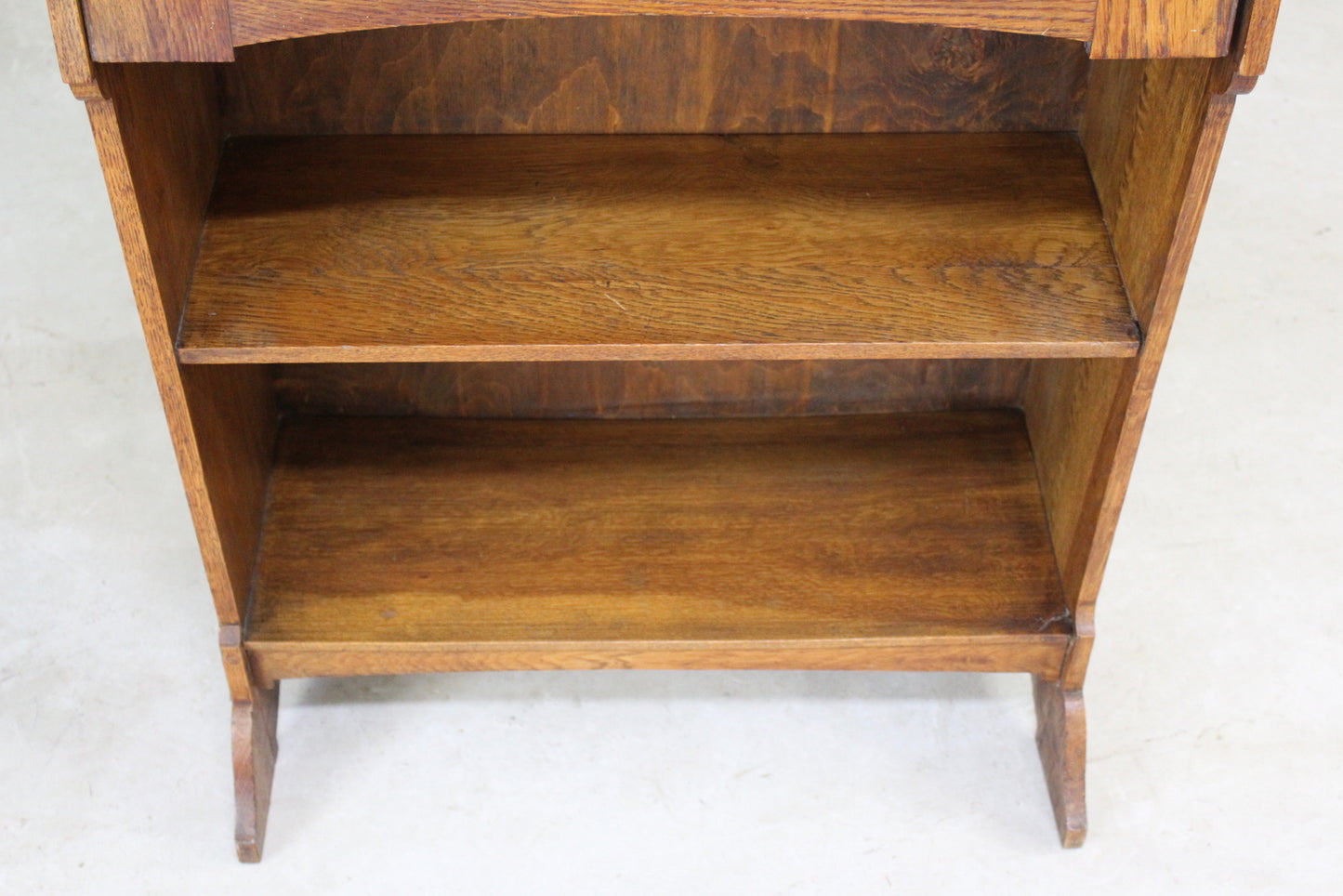 Arts & Crafts Oak Students Bureau Bookcase - Kernow Furniture