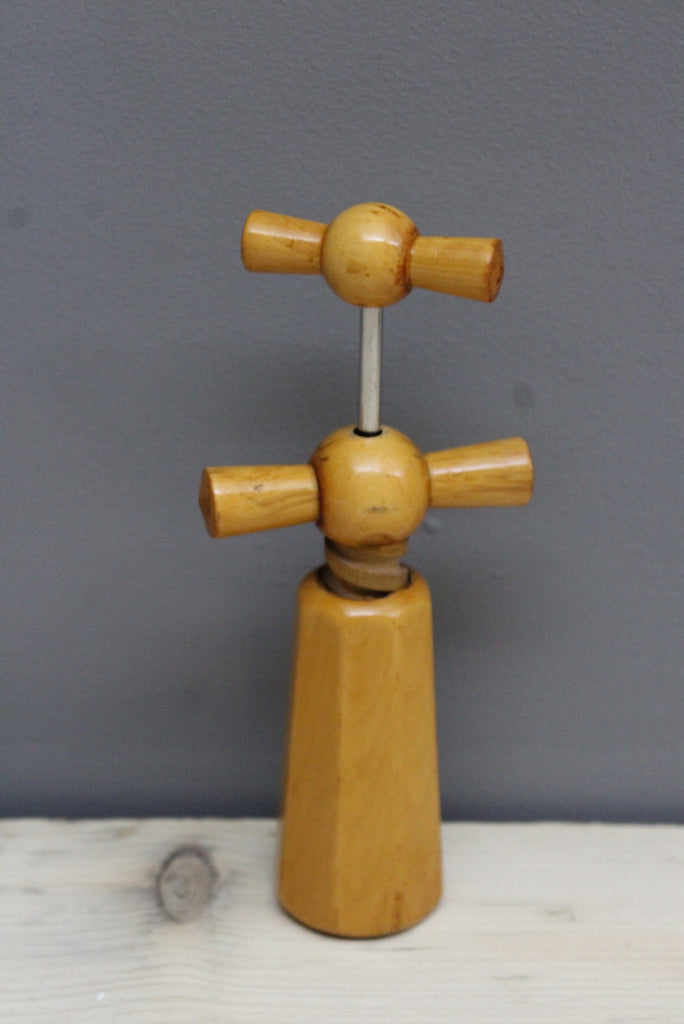 Vintage Wooden Corkscrew - Kernow Furniture