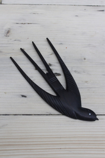 African Ebony Swallow Comb - Kernow Furniture