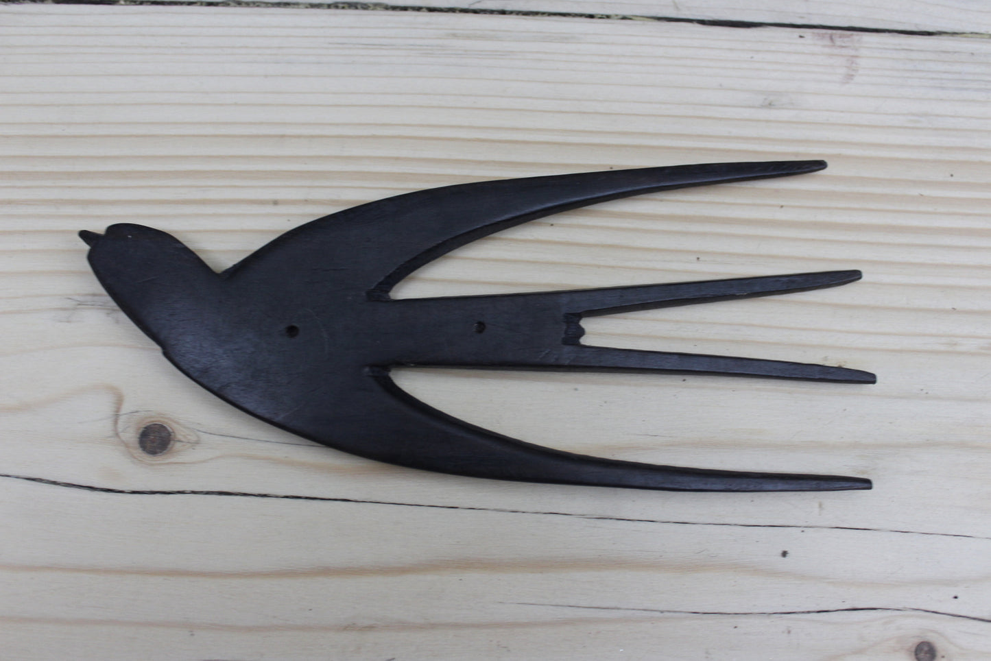 African Ebony Swallow Comb - Kernow Furniture