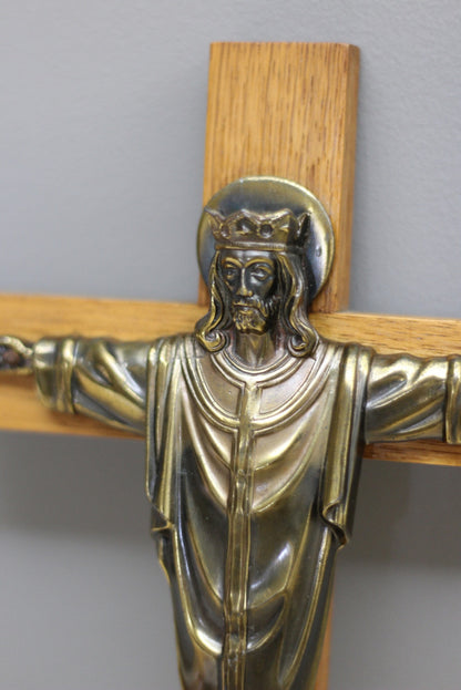 Oak Crucifix - Kernow Furniture