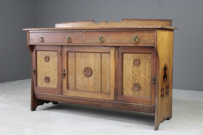 Arts & Crafts Oak Sideboard - Kernow Furniture