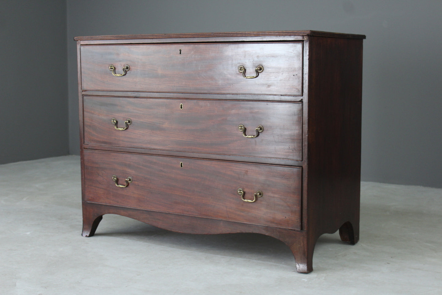 Georgian Mahogany Chest of Drawers - Kernow Furniture