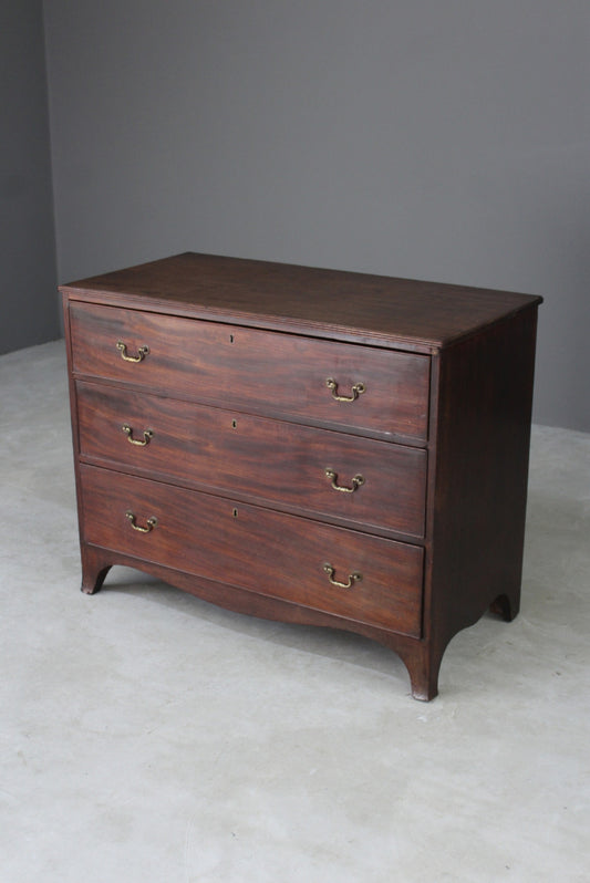 Georgian Mahogany Chest of Drawers - Kernow Furniture