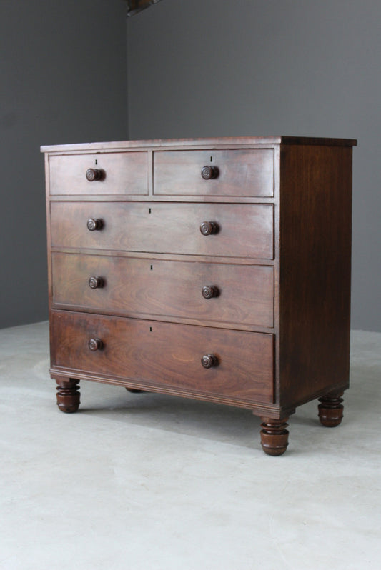 Victorian Mahogany Chest of Drawers - Kernow Furniture