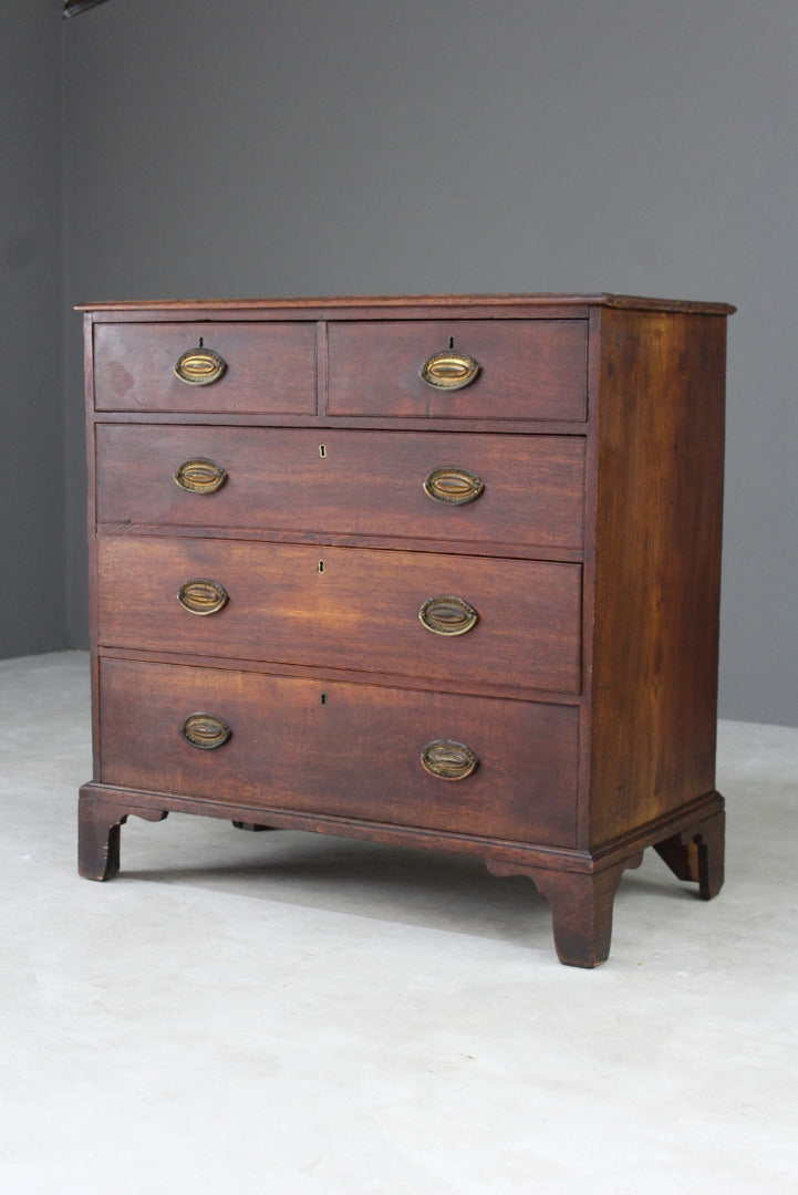 Georgian Oak Chest of Drawers - Kernow Furniture