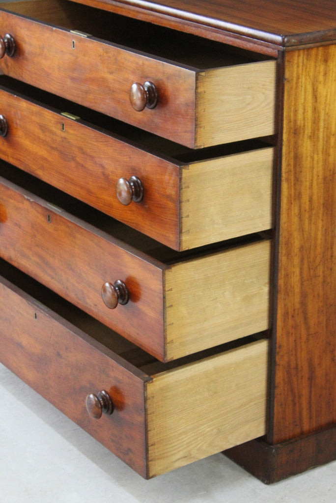 Victorian Straight Front Chest of Drawers - Kernow Furniture