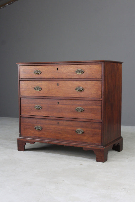 Georgian Mahogany Chest of Drawers - Kernow Furniture