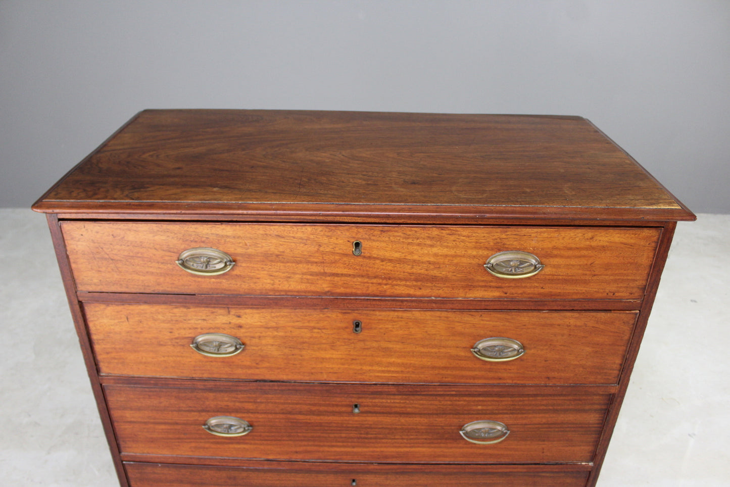 Georgian Mahogany Chest of Drawers - Kernow Furniture