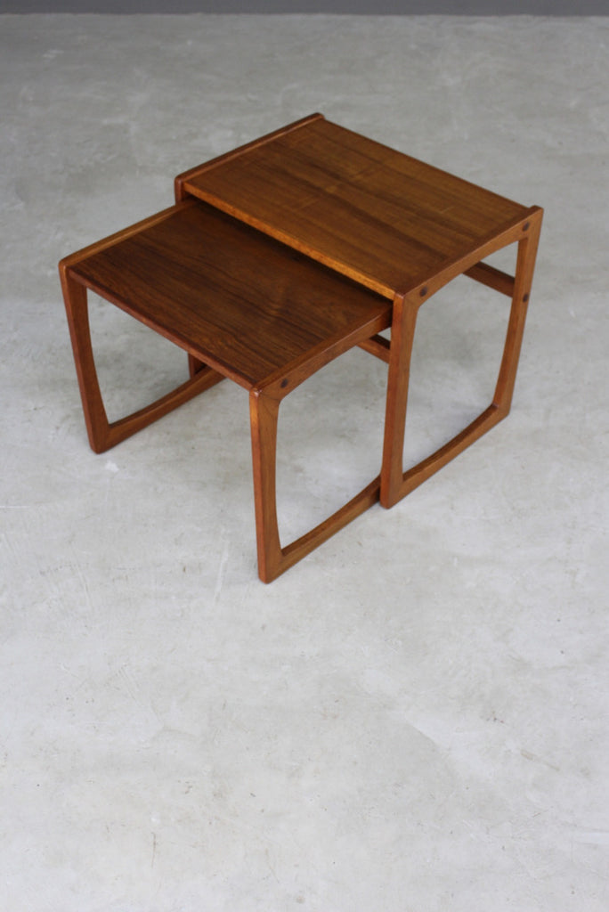 Retro Teak Nest of Tables - Kernow Furniture