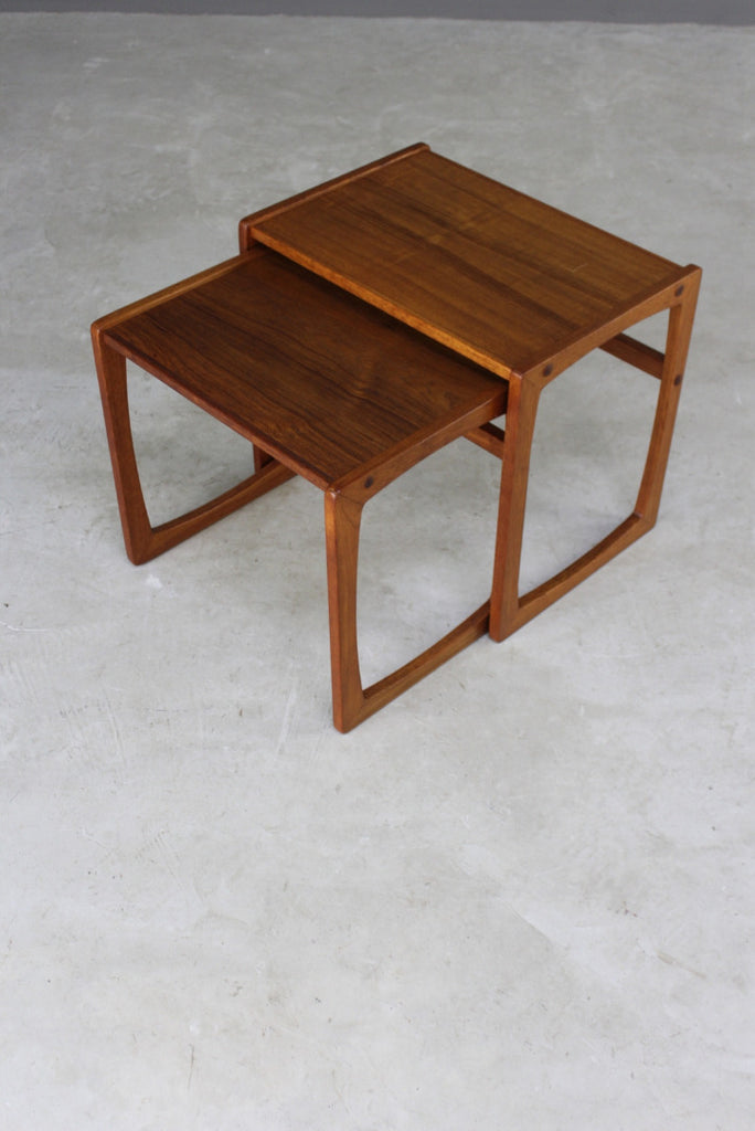 Retro Teak Nest of Tables - Kernow Furniture