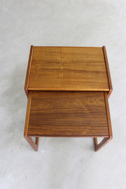 Retro Teak Nest of Tables - Kernow Furniture