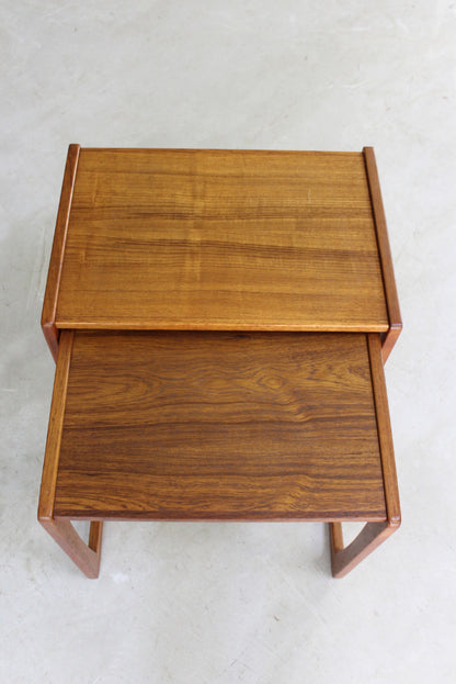 Retro Teak Nest of Tables - Kernow Furniture