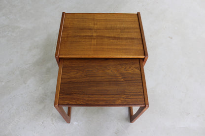 Retro Teak Nest of Tables - Kernow Furniture