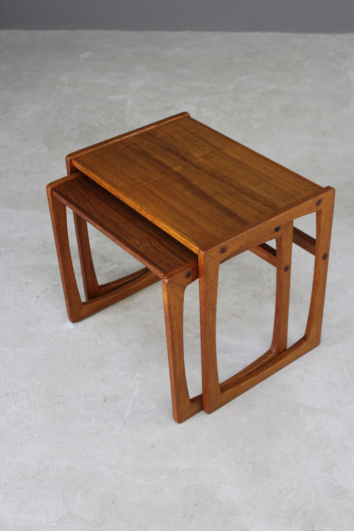 Retro Teak Nest of Tables - Kernow Furniture