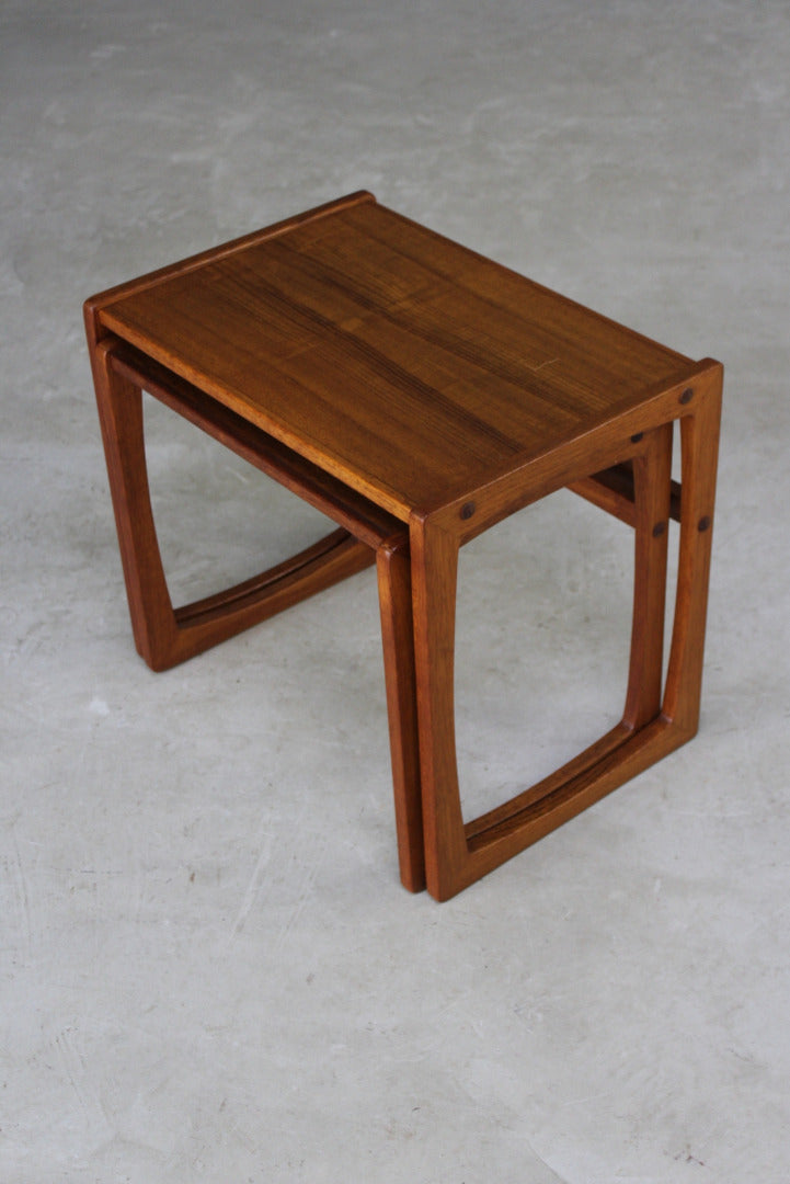 Retro Teak Nest of Tables - Kernow Furniture