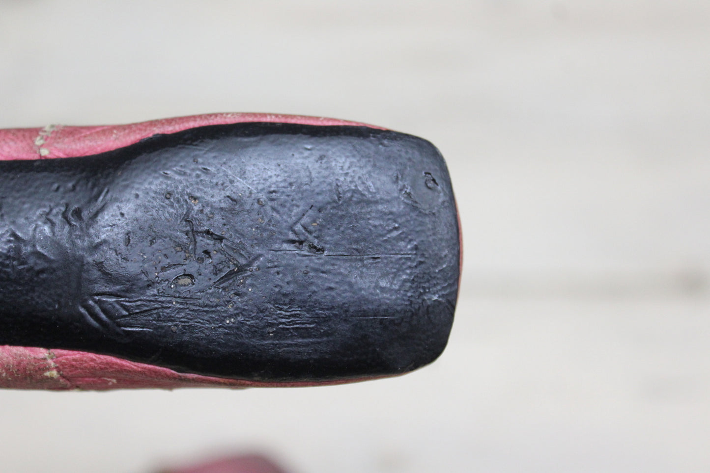 Pair Vintage Childs Pink Shoes - Kernow Furniture