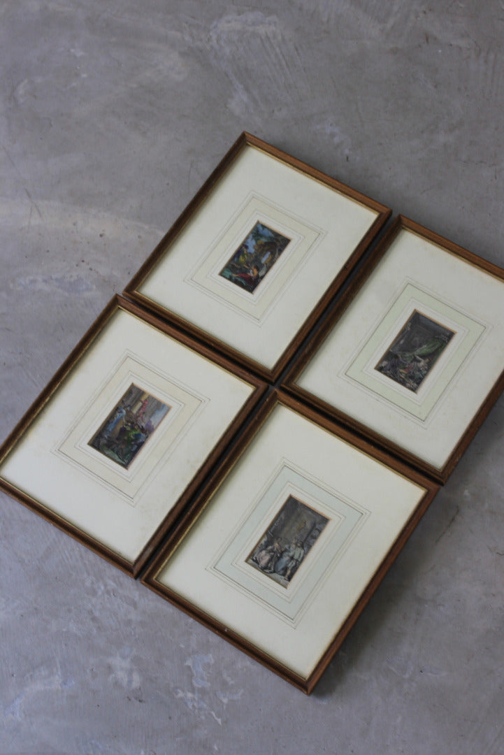 Set 4 Antique Engravings - Kernow Furniture