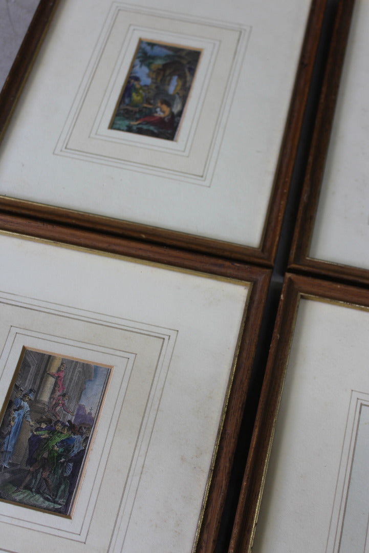 Set 4 Antique Engravings - Kernow Furniture