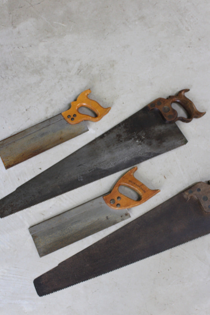 Collection of Vintage Saws - Kernow Furniture