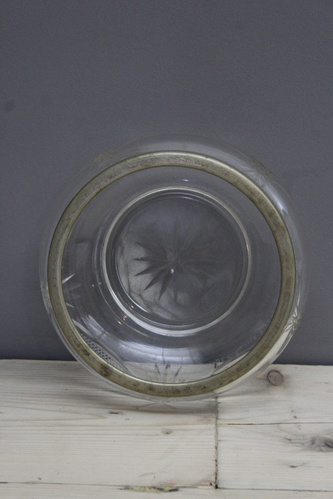 Vintage Cut Glass Fruit Bowl - Kernow Furniture