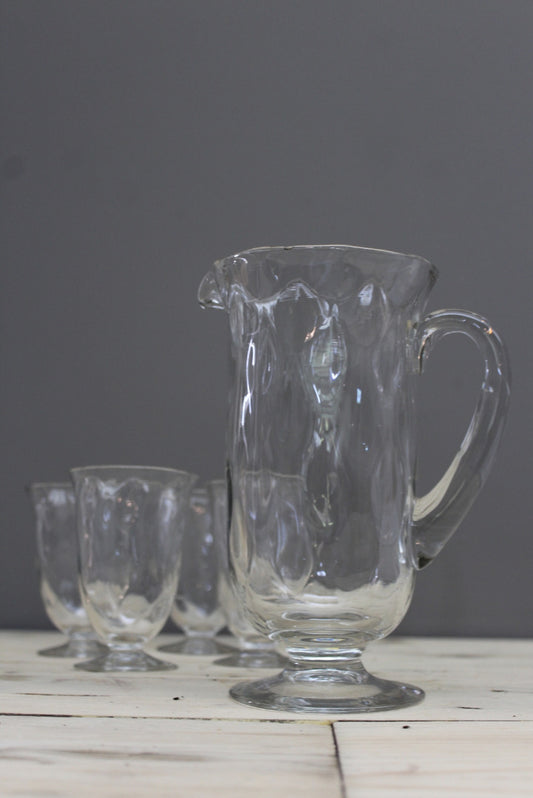 Vintage Water Jug & Glasses - Kernow Furniture