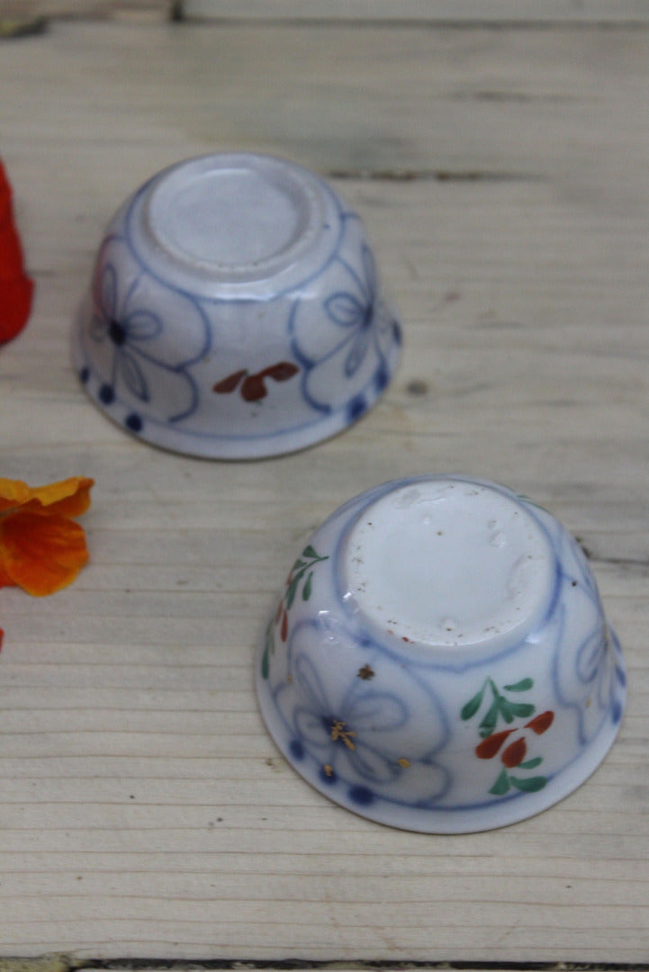 Oriental Blue & White Small Bowls - Kernow Furniture