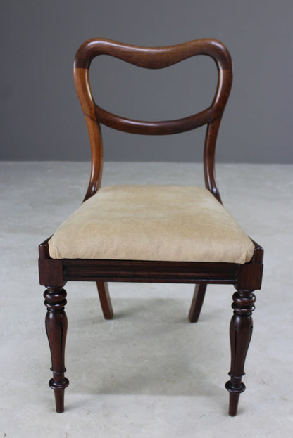 Antique Single Rosewood Dining Chair - Kernow Furniture