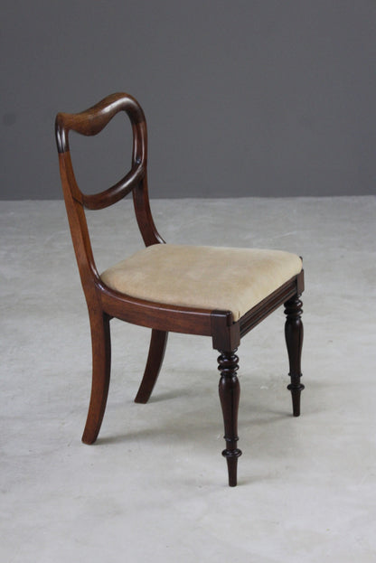 Antique Single Rosewood Dining Chair - Kernow Furniture