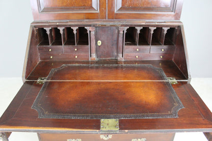 Georgian Mahogany Bureau Bookcase - Kernow Furniture