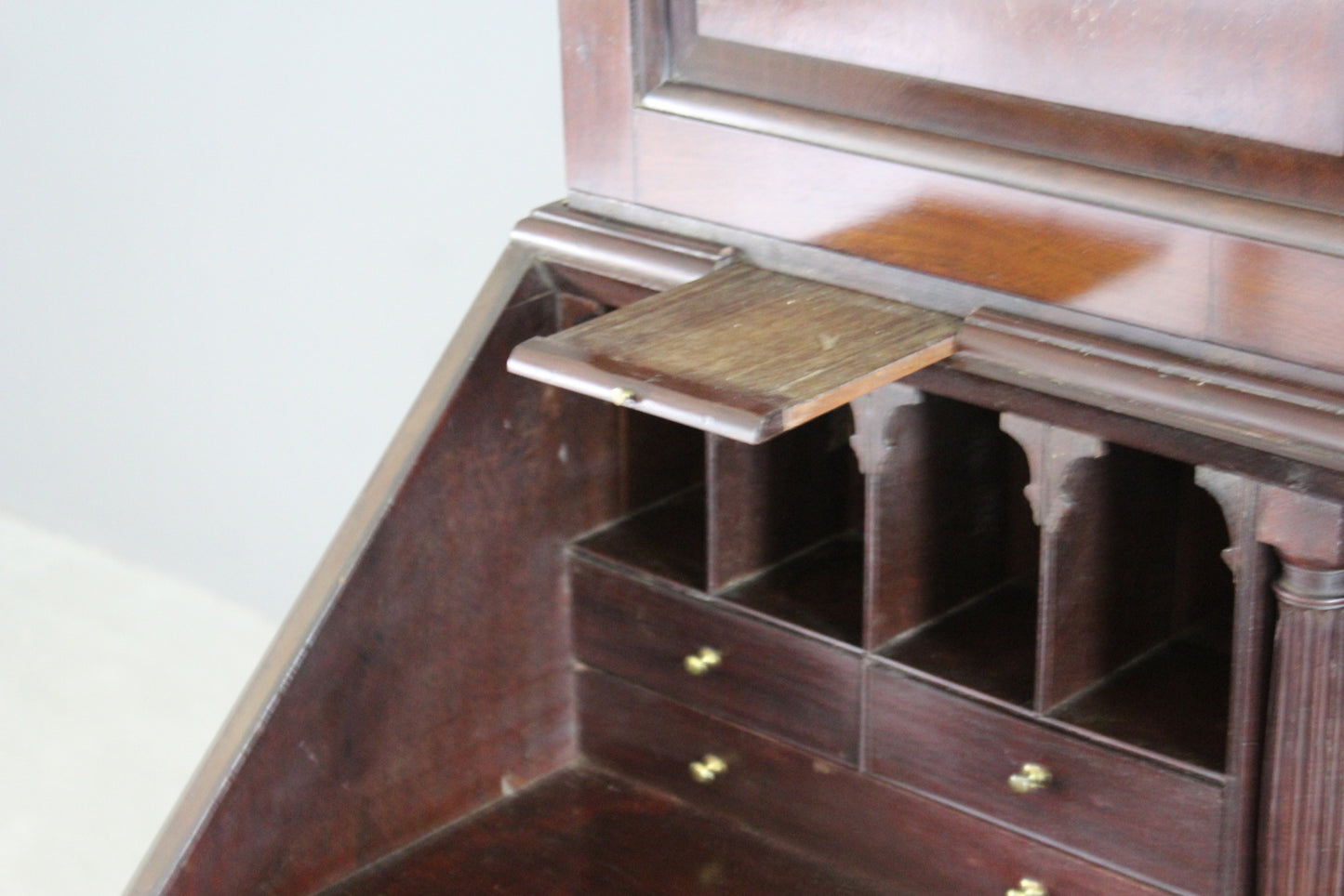 Georgian Mahogany Bureau Bookcase - Kernow Furniture