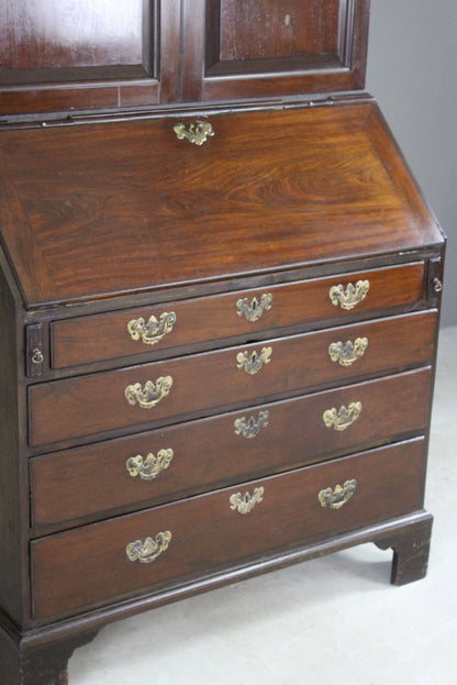 Georgian Mahogany Bureau Bookcase - Kernow Furniture