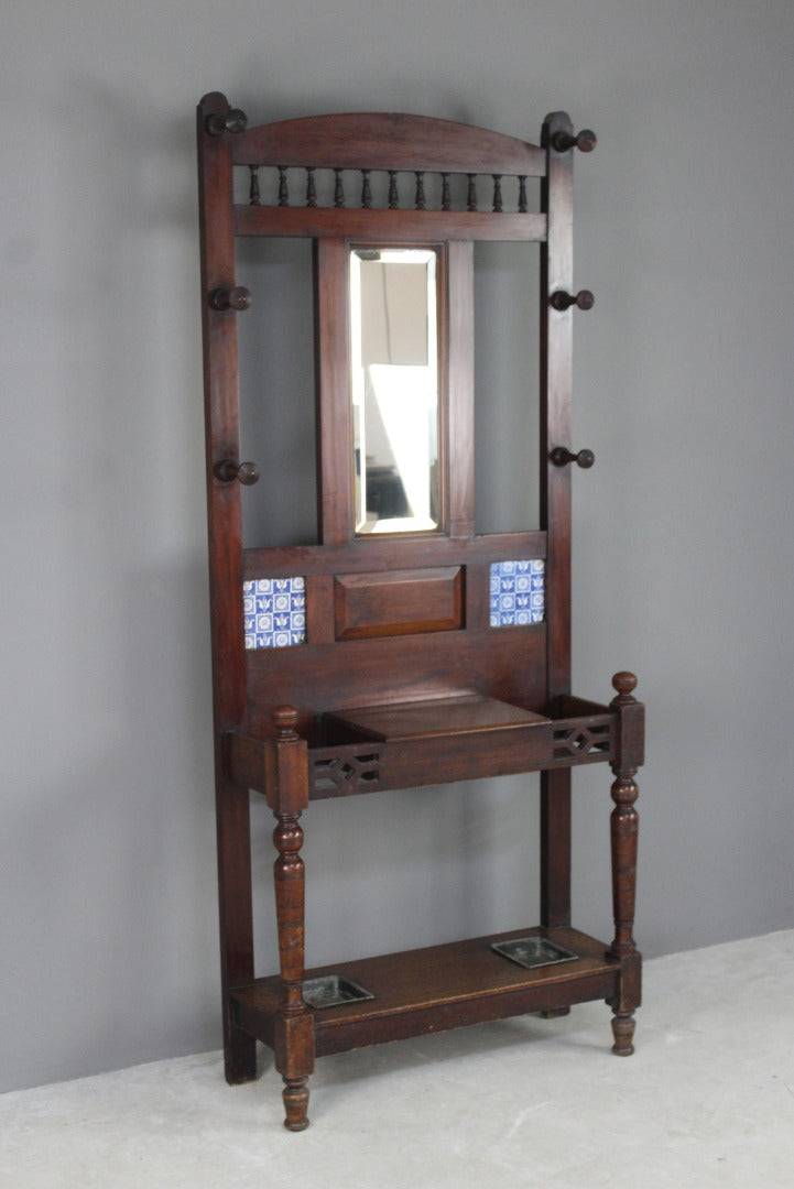 Victorian Mahogany Hall Stand - Kernow Furniture